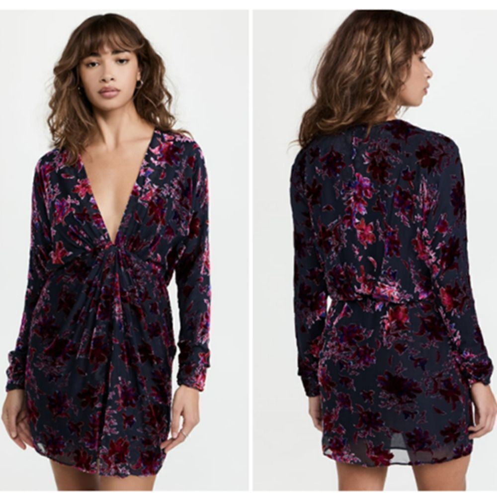 Rag & Bone Eloise Burnout Velvet Mini Dress
